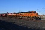 BNSF 606 & KCSM 4743